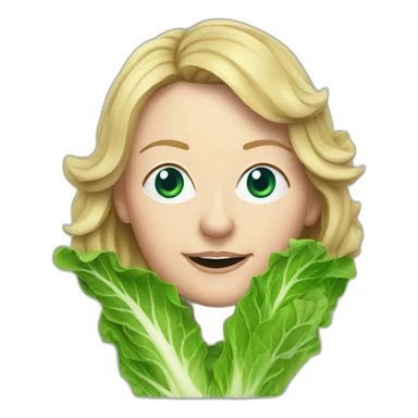 liz truss as a lettuce sticker