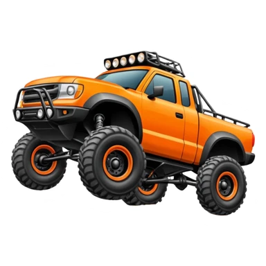 A trophy truck mid air sticker
