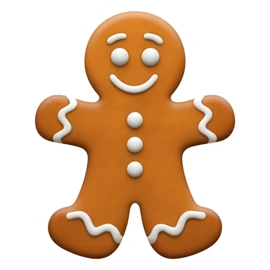 gingerbread man sticker
