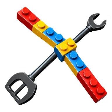 The bow icon in the form of a lego constructor sticker