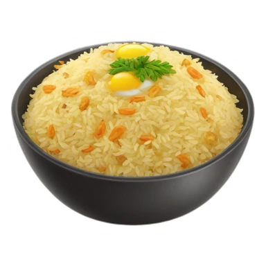 biriyani rice in a bowl sticker
