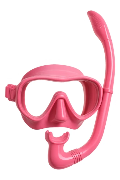 pink snorkel mask sticker