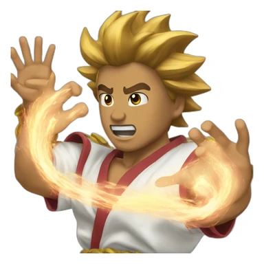 kamehameha wave sticker