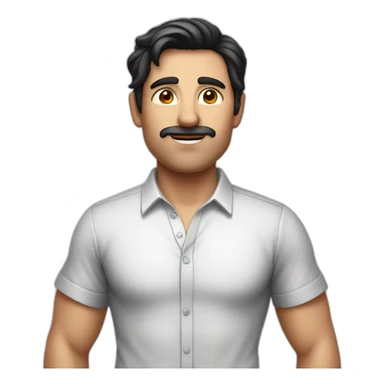 Standing handsome mathematician with dark hair in boxers sticker