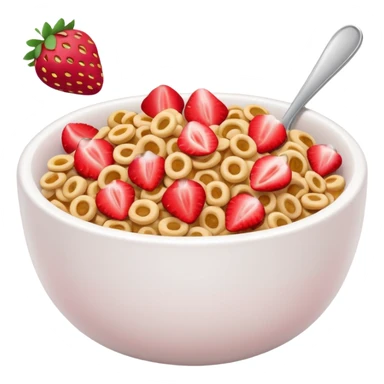Strawberry cereal sticker