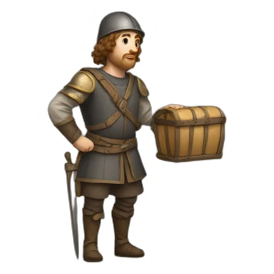 medieval courier sticker