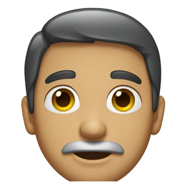 The face of "Juan y Medio" sticker