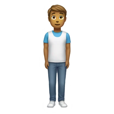 person preparing to be ready sticker