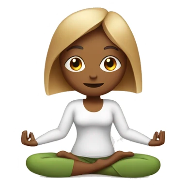 yoga with letter X sticker