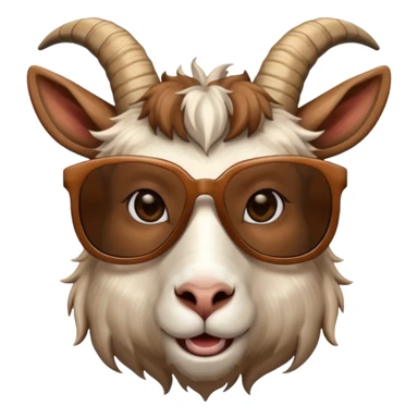 Goat with sunglasses  sticker