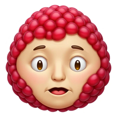 Raspberry emoji SLEEPY sticker
