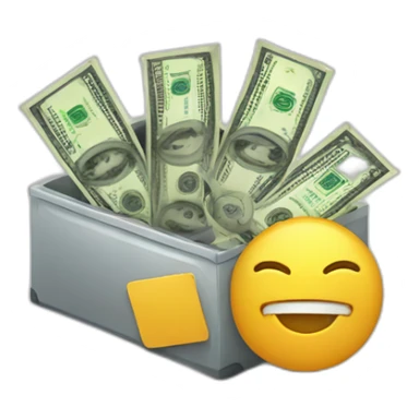 money transfer concept sticker