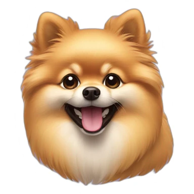 happy pomeranian sticker