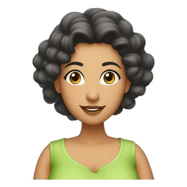 a Moroccan curvy do the housework sticker