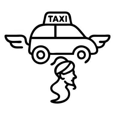 Djinn flying taxi sticker