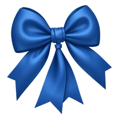 Dark blue heart and bow sticker