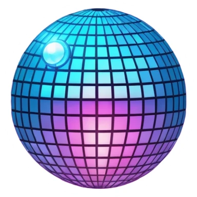 glowing disco ball sticker