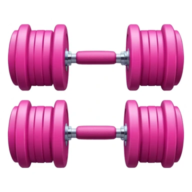 pink gym dumbbells sticker