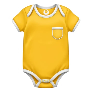 
Plain yellow baby’s onesie shirt sticker