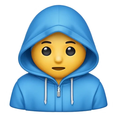 Ein kaltes Emoji mit Kapuze￼ sticker