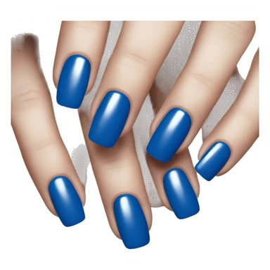 💅 change the nail color to dark blue sticker