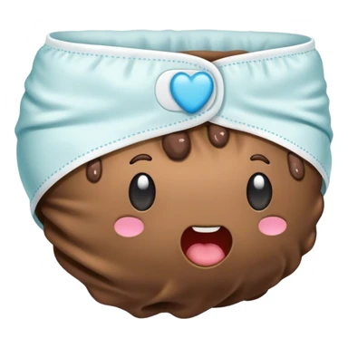 Diaper full of poop sticker