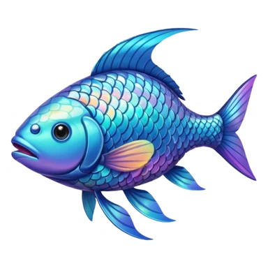 High resolution of  full body fish without distorted sticker