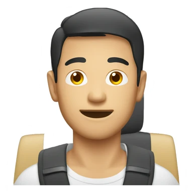 an asian man in car sticker