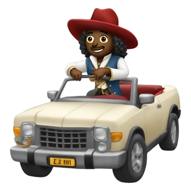 musketeer jamming in convertible sticker