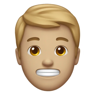 Un homme qui pleure mais qui garde le sourire sticker