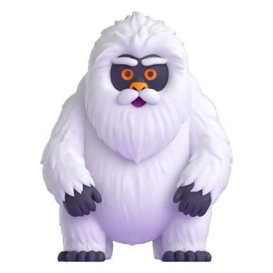 abominable snowman yeti sticker