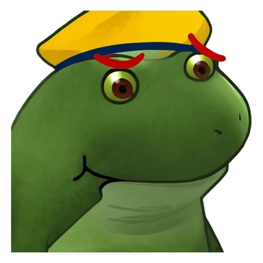  Red pointy nose sticker