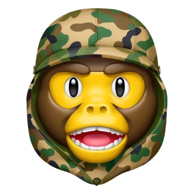 Сделай логотип Bape sticker