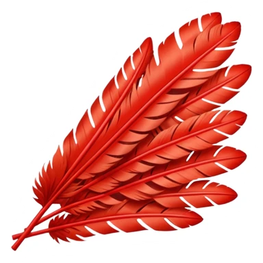 a-dovetail-consisting-of-red-feathers-that-spread-out-in-a-fan-shape.-without-the-dove. sticker