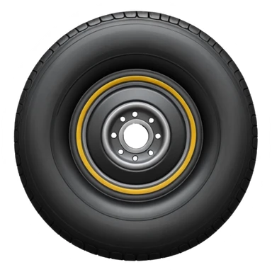 semi tire with a 2 in the center sticker