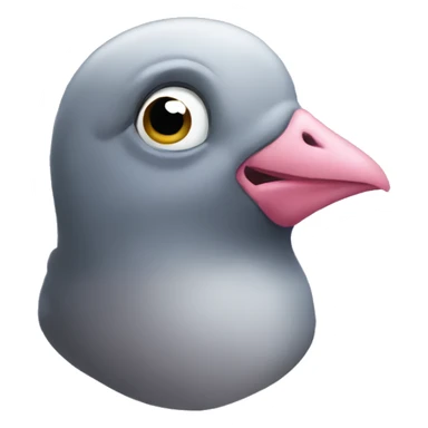 pigeon kissy face sticker