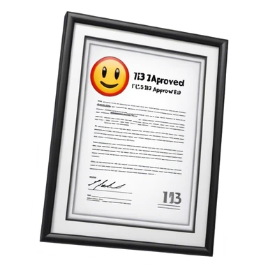 U.S. Immigration "I-130 Approved" sticker