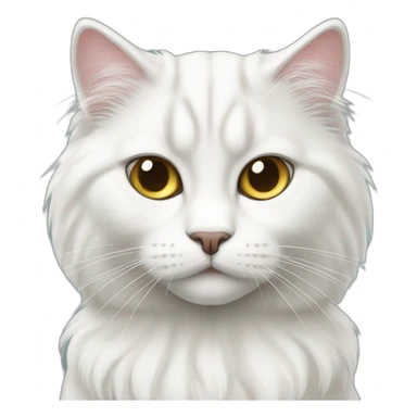 white siberian cat thief sticker