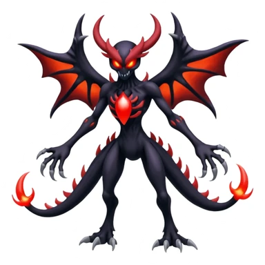 Evil Duskull-Yveltal-Lunala-Darkrai-Fakémon-hybrid-creature (full body)  sticker