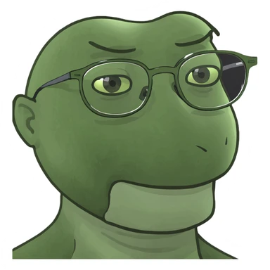 Brunette girl with hazel eyes lashes thin fram glasses  sticker