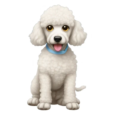 Two poodles in diapers sticker