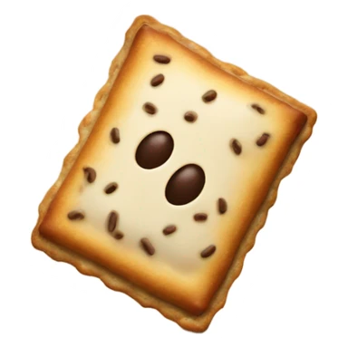Pop tart with a football  sticker