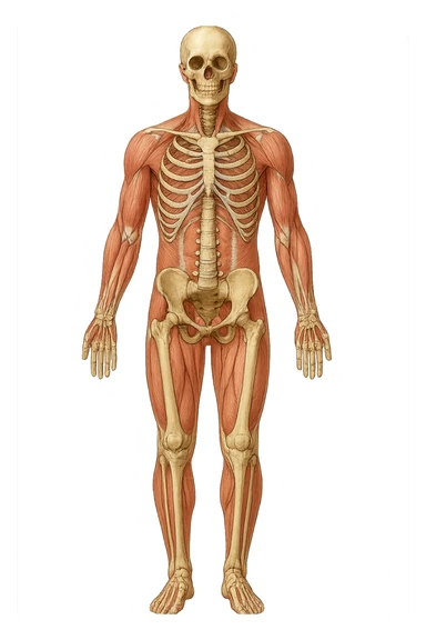 Postura vista anatomicamente sticker