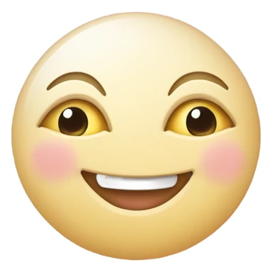 Moon astrology symbol with cute face sticker