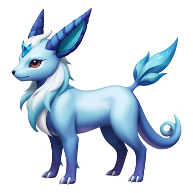 Snowy Flakey Scaly Nebulae Nebula Galctic starry gradients-colored Absol-Glaceon-Suicune-Amaura-Dialga-fusion sticker