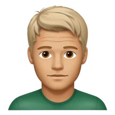 Trevor Donovan with Italian man with salt and pepper hair sticker