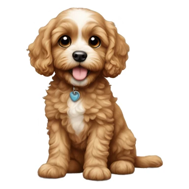 Cavapoo puppy sticker