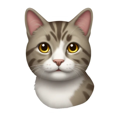cat threecoloer sticker