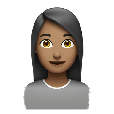 siyah saç beyaz tenli kadın sticker