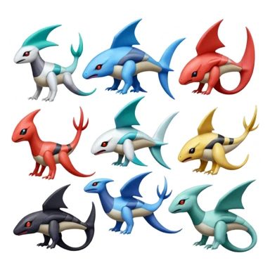 Latios-Darkrai-Deoxys-Giratina-Palkia-Meloetta-fusion-animal-Pokémon-hybrid-creature sticker